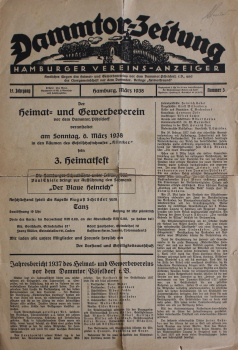 Alte Ausgabe der Dammtor-Zeitung von 1938